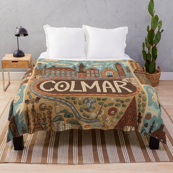 Item preview, Colmar City of France Whimsical Retro Doodle Art designed and sold by Witty Shirts.