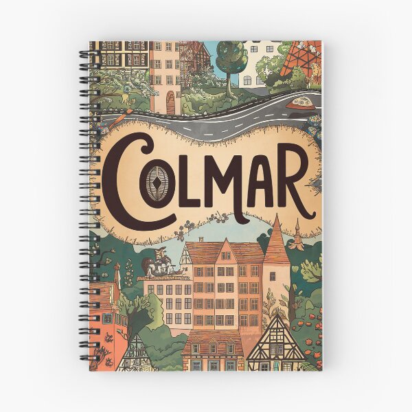 Item preview, Colmar City of France Whimsical Retro Doodle Art designed and sold by Witty Shirts.