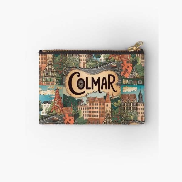Item preview, Colmar City of France Whimsical Retro Doodle Art designed and sold by Witty Shirts.
