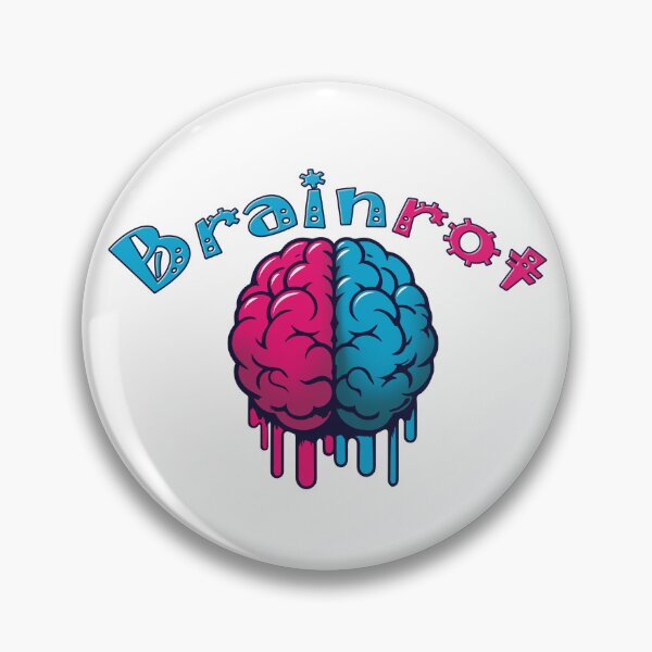 Item preview, Melting brain, brain rot meme designed and sold by ArtisanGroove.