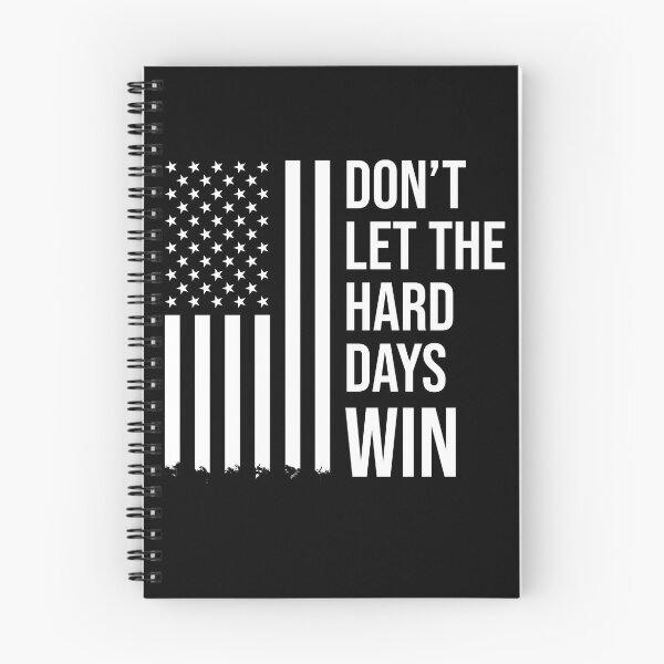 Item preview, Dont let the hard days win USA flag patriotic democrats book lover designed and sold by House Sparrow.