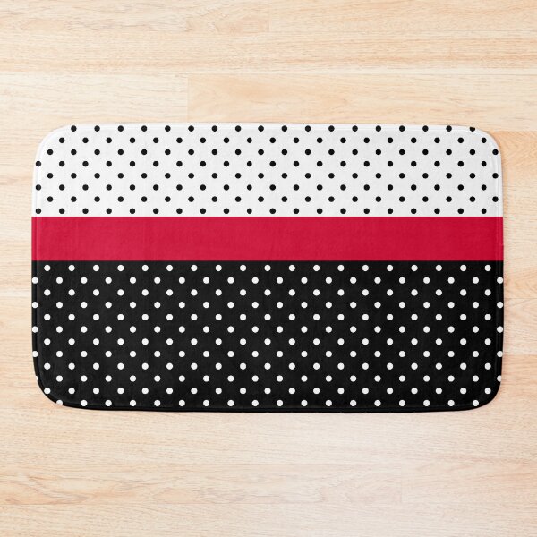 Item preview, Black and White Polka Dots With Cherry Red designed and sold by humnoo.