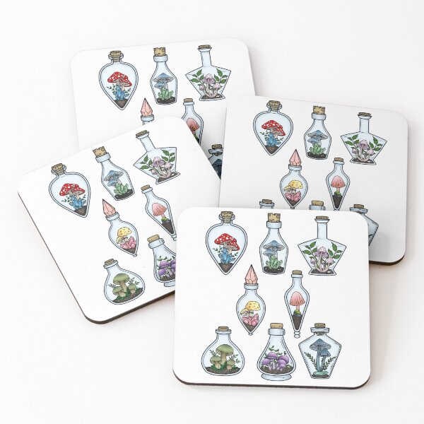 Item preview, More Mushroom Bottles designed and sold by paperandp!xels.