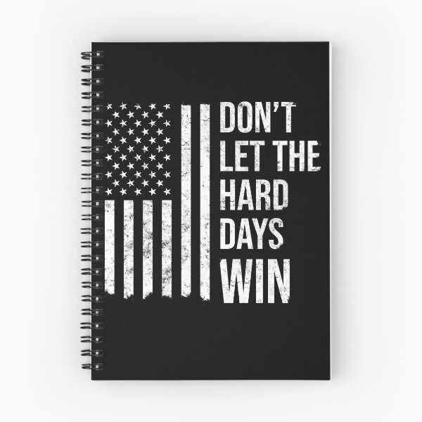 Item preview, Dont let the hard days win USA flag patriotic democrats book lover designed and sold by House Sparrow.