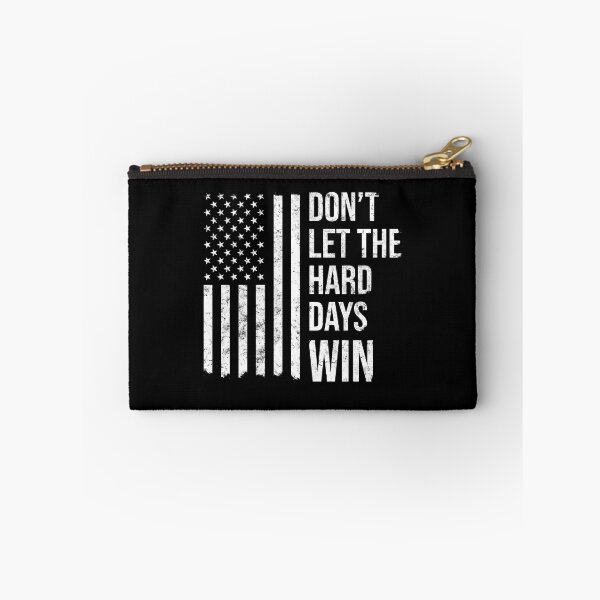 Item preview, Dont let the hard days win USA flag patriotic democrats book lover designed and sold by House Sparrow.