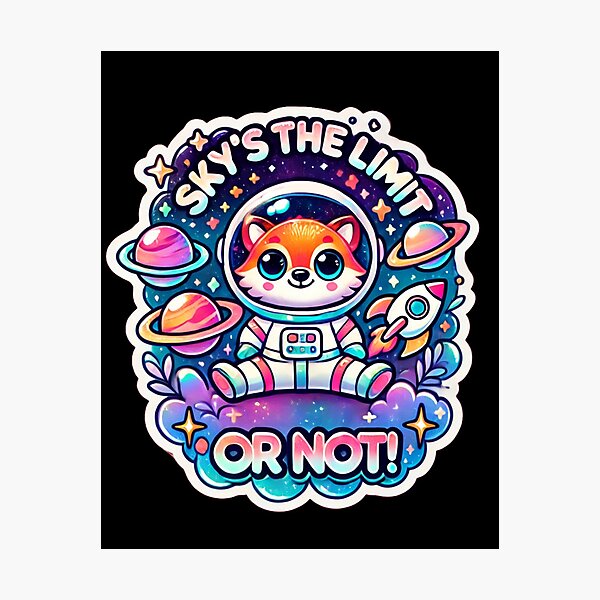 Item preview, Cute animal in space suit. designed and sold by greatvibes4u.