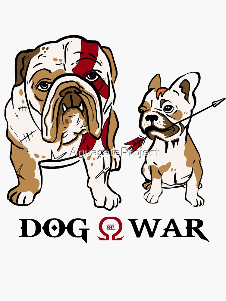 "DOG of WAR" Sticker by AguacateProject | Redbubble