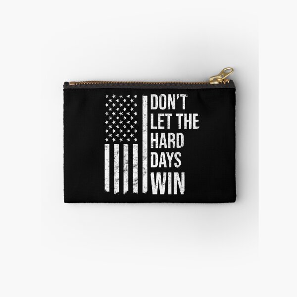 Item preview, Dont let the hard days win USA flag patriotic democrats book lover designed and sold by House Sparrow.