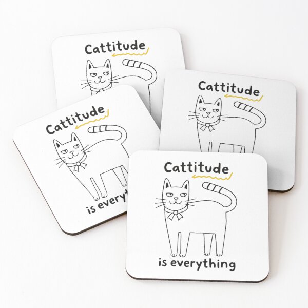 Item preview, Funny Cute Cat Attitude  T-Shirt Print Design  designed and sold by Larszig.