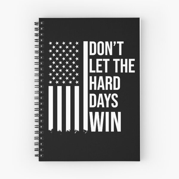 Item preview, Dont let the hard days win USA flag patriotic democrats book lover designed and sold by House Sparrow.