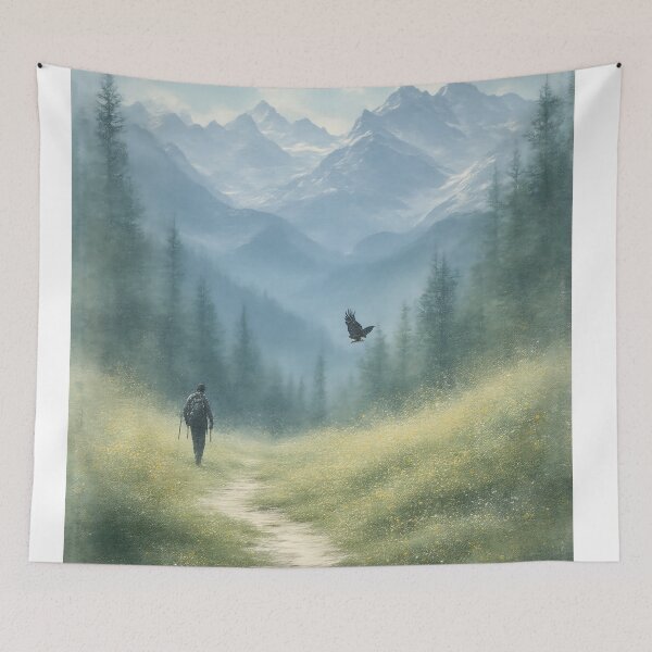 Item preview, Majestic Eagles Over Golden Fields at Dawn designed and sold by PanoramaPrints.