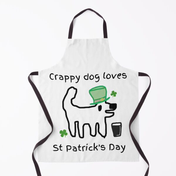 Item preview, Crappy dog loves St Patricks day - crappy dog, what's the craic? designed and sold by TheRubberOnion.