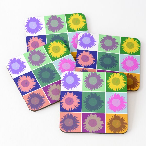 Item preview, FLOWERS, MULTICOLOUR FLOWERS, SUNFLOWER, WARHOL STYLE designed and sold by larissa-myrie.