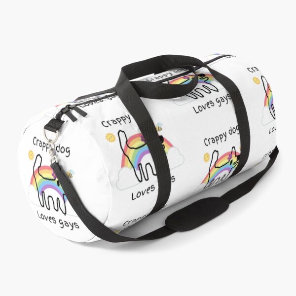 Item preview, Crappy dog loves gays - crappy dog, love, happiness and inclusion designed and sold by TheRubberOnion.