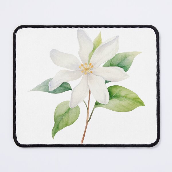 Item preview, Watercolor lemon flower cutout white twig floral designed and sold by EmeraldeaArt.