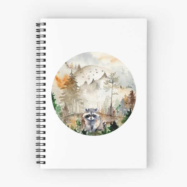 Item preview, Forest Animals, Cute Animal Nature Aesthetic, Raccoon  designed and sold by Cuteanimalgifts.