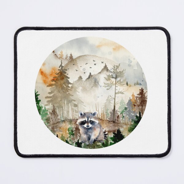 Item preview, Forest Animals, Cute Animal Nature Aesthetic, Raccoon  designed and sold by Cuteanimalgifts.