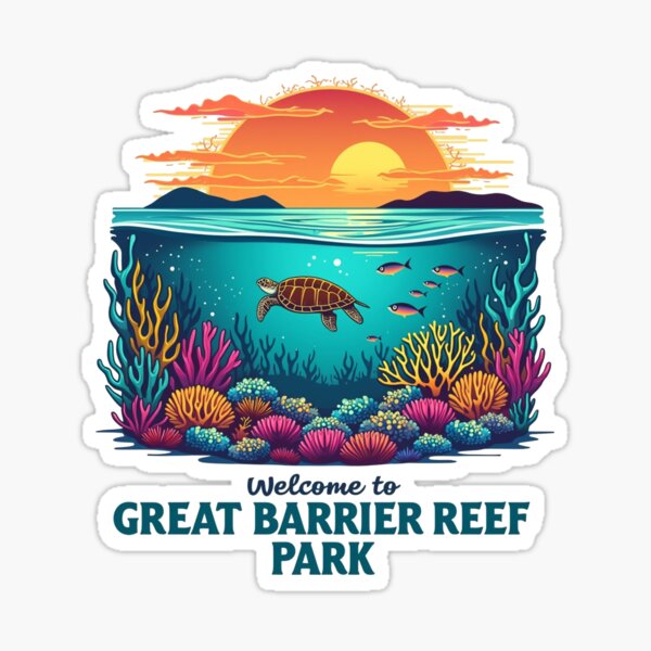 Item preview, Welcome to Great Barrier Reef National Australian Park designed and sold by Blok45.