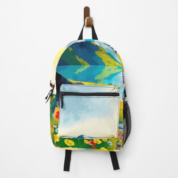 Item preview, Sunset's Warmth Over Majestic Peaks and Blooming Vistas designed and sold by PanoramaPrints.