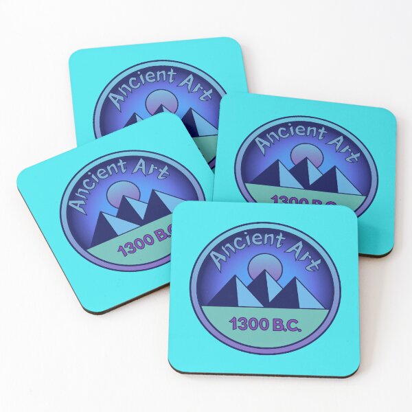 Item preview, Ancient Art 1300 B.C. Pyramids (blue) designed and sold by Virtual Pathfinder.