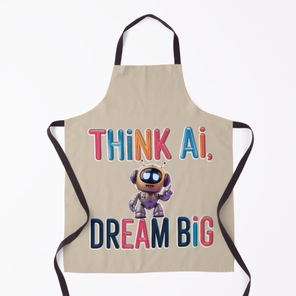 Item preview, Think AI, Dream Big - Futuristic Robot Digital Art designed and sold by Witsprings.