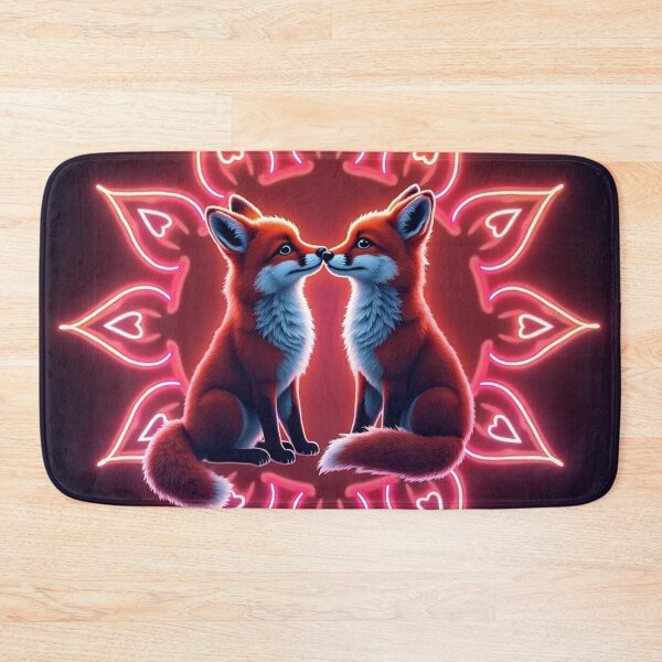 Item preview, Romantic Neon Fox with Ornate Halo 2 designed and sold by Faranyaz.