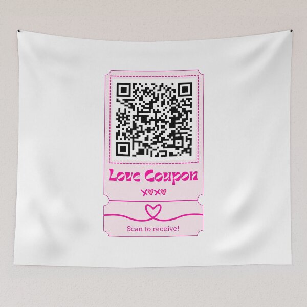 Item preview, QR Code Love Coupon - Every scan = 1 kiss. You owe me now designed and sold by ZerotwoStudio.