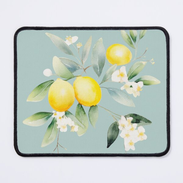 Item preview, Watercolor lemons and lemon tree flowers and leaves cutout designed and sold by EmeraldeaArt.