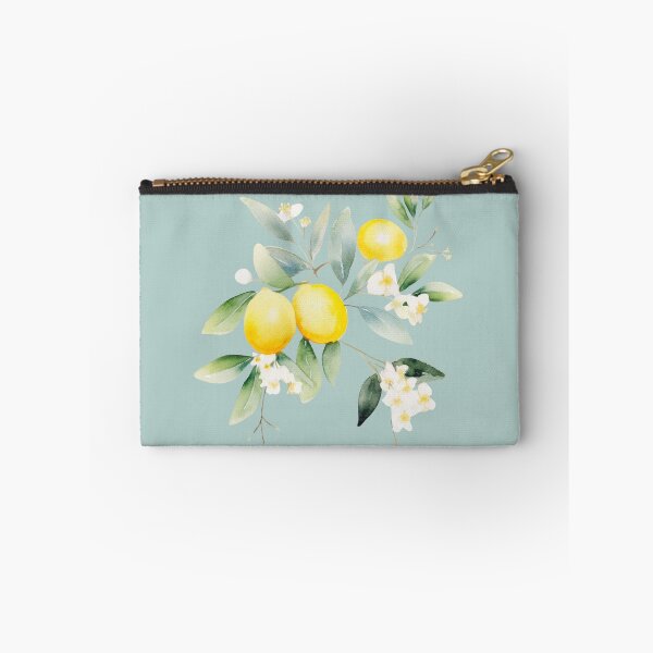 Item preview, Watercolor lemons and lemon tree flowers and leaves cutout designed and sold by EmeraldeaArt.