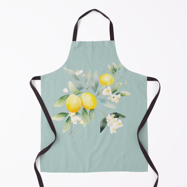 Item preview, Watercolor lemons and lemon tree flowers and leaves cutout designed and sold by EmeraldeaArt.