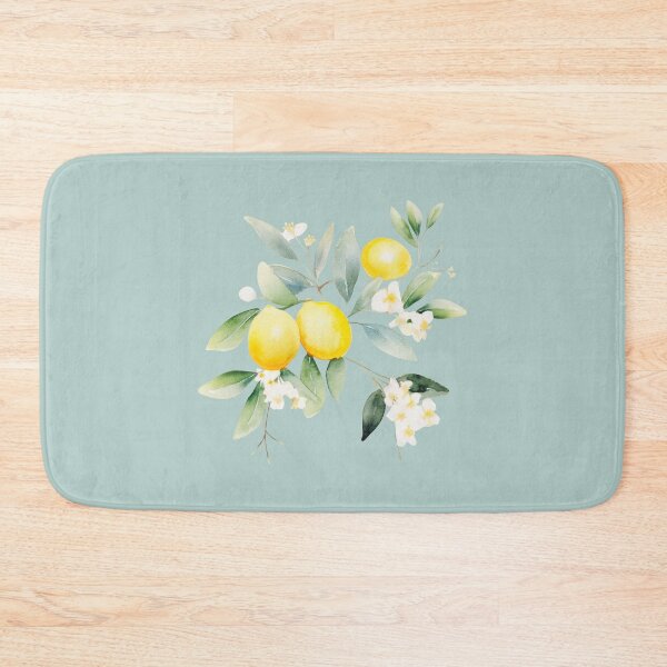 Item preview, Watercolor lemons and lemon tree flowers and leaves cutout designed and sold by EmeraldeaArt.