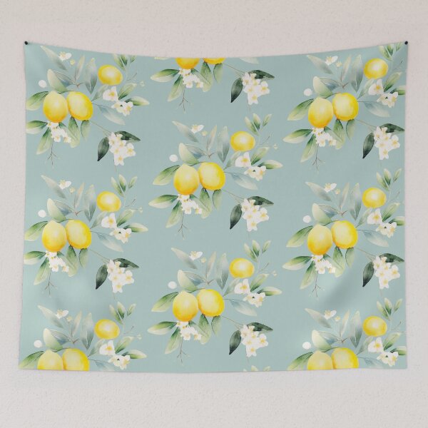 Item preview, Watercolor lemons and lemon tree flowers and leaves cutout designed and sold by EmeraldeaArt.