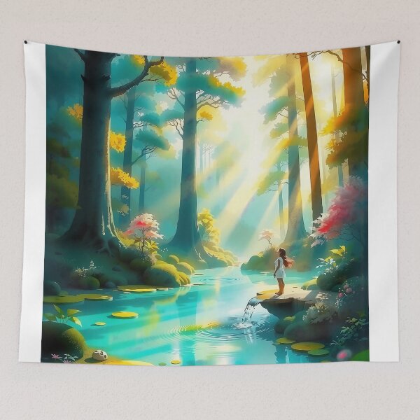 Item preview, Luminous Dusk in Enchanted Woods Icon designed and sold by PanoramaPrints.