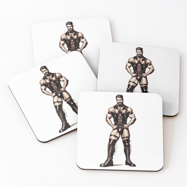 Artikelvorschau, Vintage Gay Leder Tough Love Leder Pride Grafikdesign entworfen und verkauft von ItsAKinkThing.