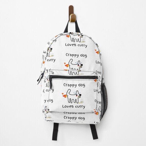 Item preview, Crappy dog loves curry... yummy, hot and spicy!! designed and sold by TheRubberOnion.