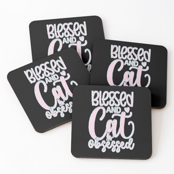 Item preview, Blessed and Cat Obsessed - Funny Cat Lover designed and sold by creativerooney.