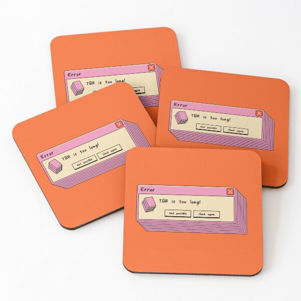 Item preview, Error, TBR is Too Long Illustrated Bookish Type  designed and sold by Magyarmelcsi Illustration.