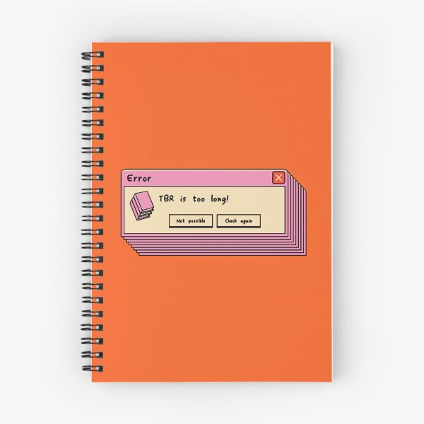 Item preview, Error, TBR is Too Long Illustrated Bookish Type  designed and sold by Magyarmelcsi Illustration.