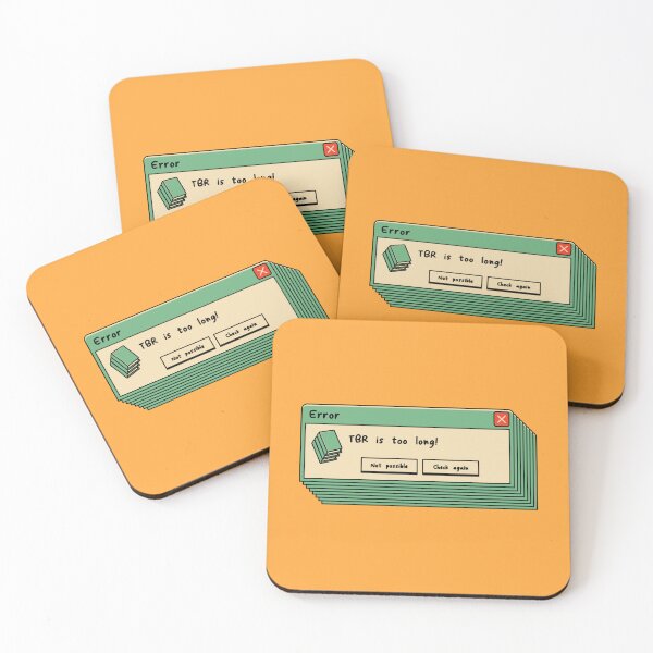 Item preview, Error, TBR is Too Long Illustrated Bookish Type  designed and sold by Magyarmelcsi Illustration.