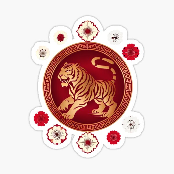 Item preview, Golden Tiger Blessings For Tet Celebration designed and sold by SplashTastic.