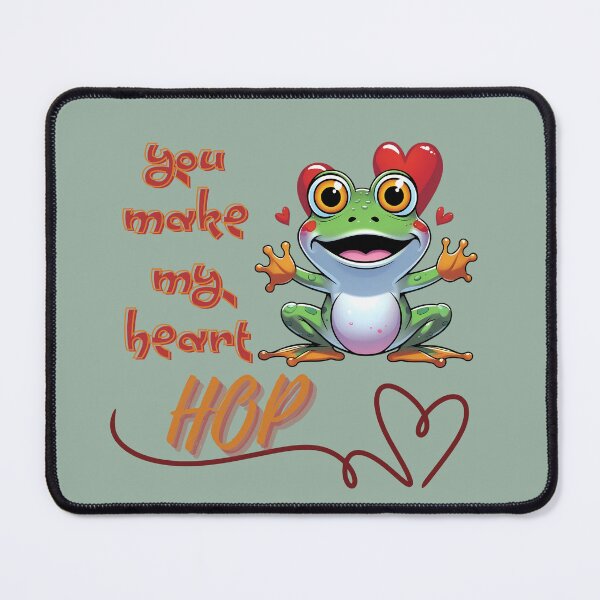 Item preview, Frog Valentine You Make My Heart Hop designed and sold by KateLeap.