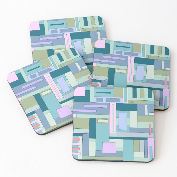Item preview, Modern Rectangle Geometry Stack Pattern Design designed and sold by Studio of Shapes and Spectrum.