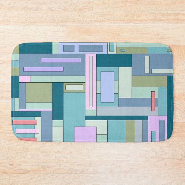 Item preview, Modern Rectangle Geometry Stack Pattern Design designed and sold by Studio of Shapes and Spectrum.
