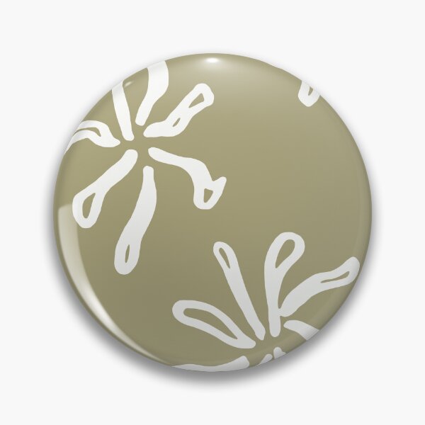 Item preview, Abstract mum flowers on sage green designed and sold by by-jwp.