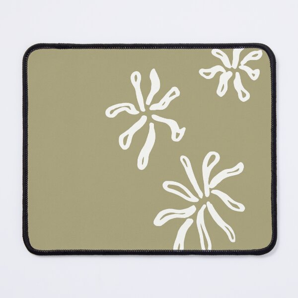 Item preview, Abstract mum flowers on sage green designed and sold by by-jwp.