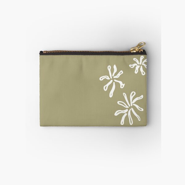 Item preview, Abstract mum flowers on sage green designed and sold by by-jwp.