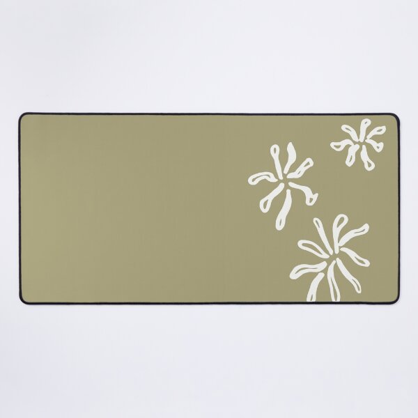 Item preview, Abstract mum flowers on sage green designed and sold by by-jwp.