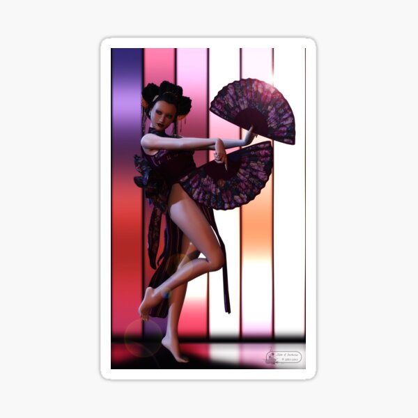 Japanese Girl Sticker