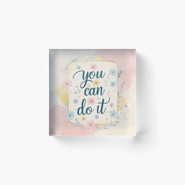 Item preview, You Can Do It! Motivational llustration designed and sold by Vintage Designs +.