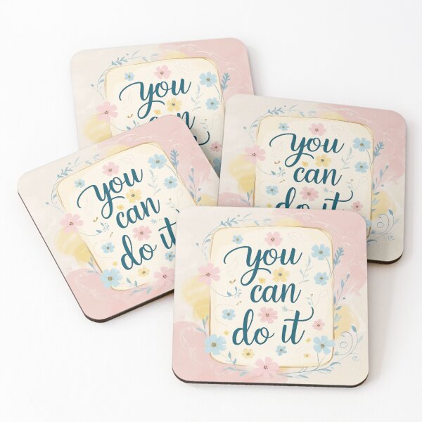 Item preview, You Can Do It! Motivational llustration designed and sold by Vintage Designs +.